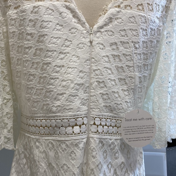 Two Sisters NWT White Lace Dress size 14 designed in Australia - Picture 14 of 16